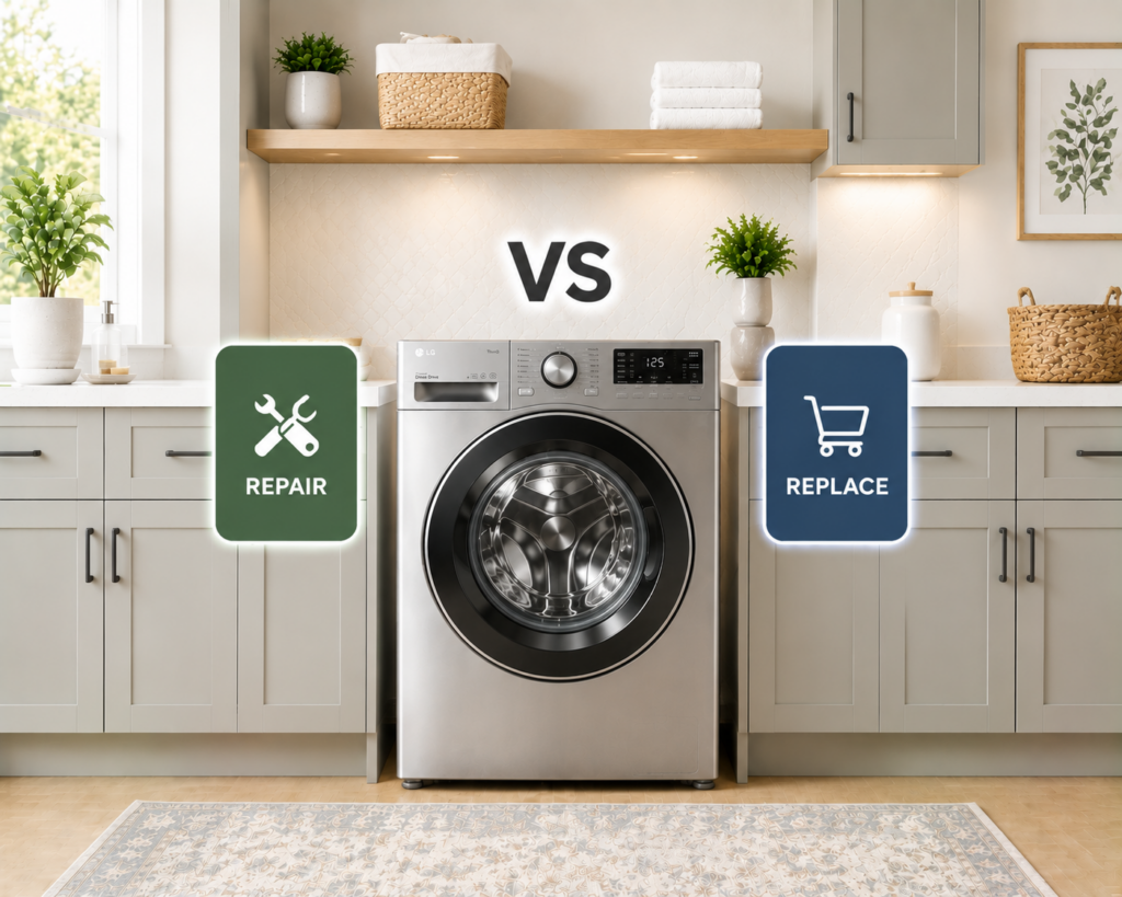 lg washer repair or replace