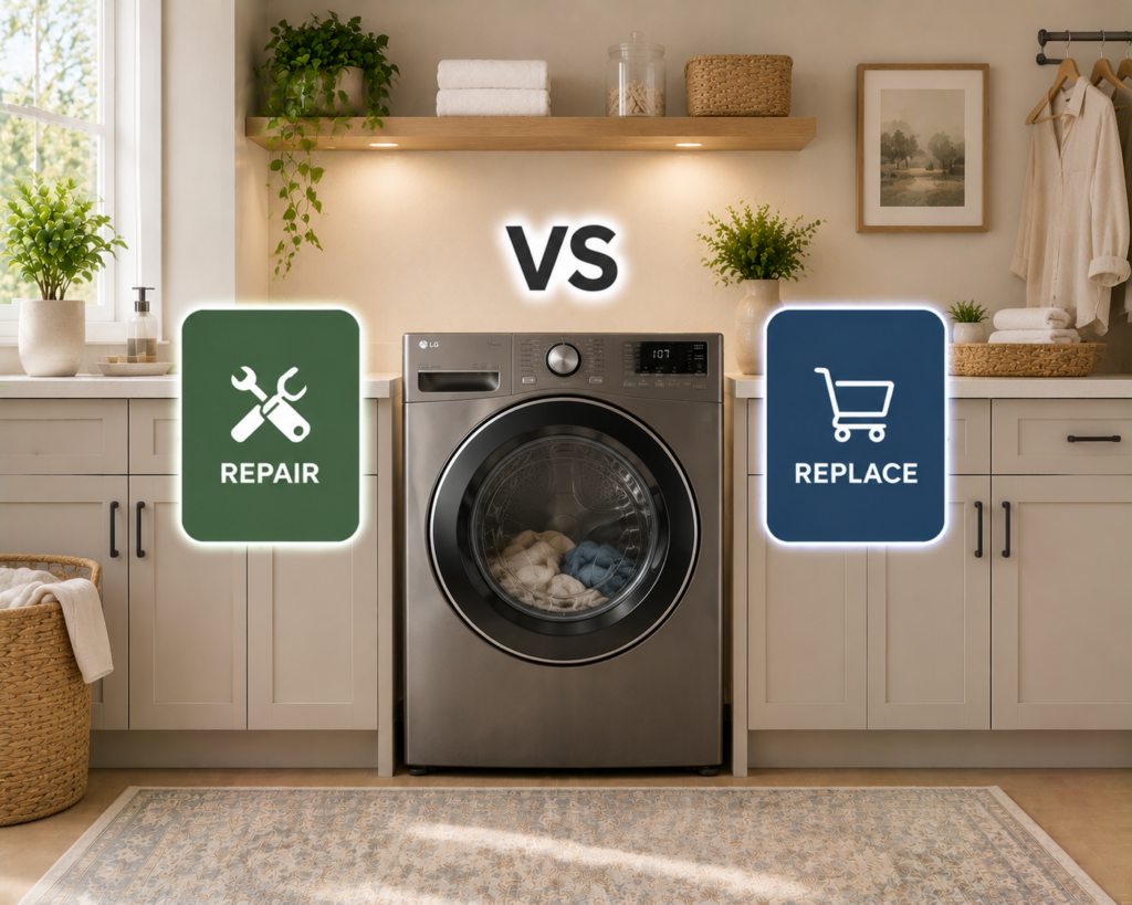 lg dryer repair or replace