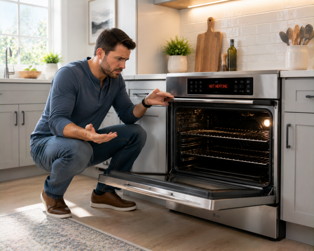 lg oven not heating