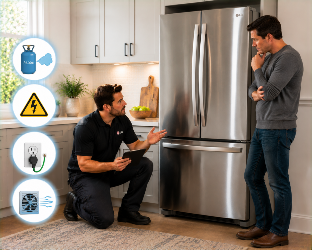 lg refrigerator safety