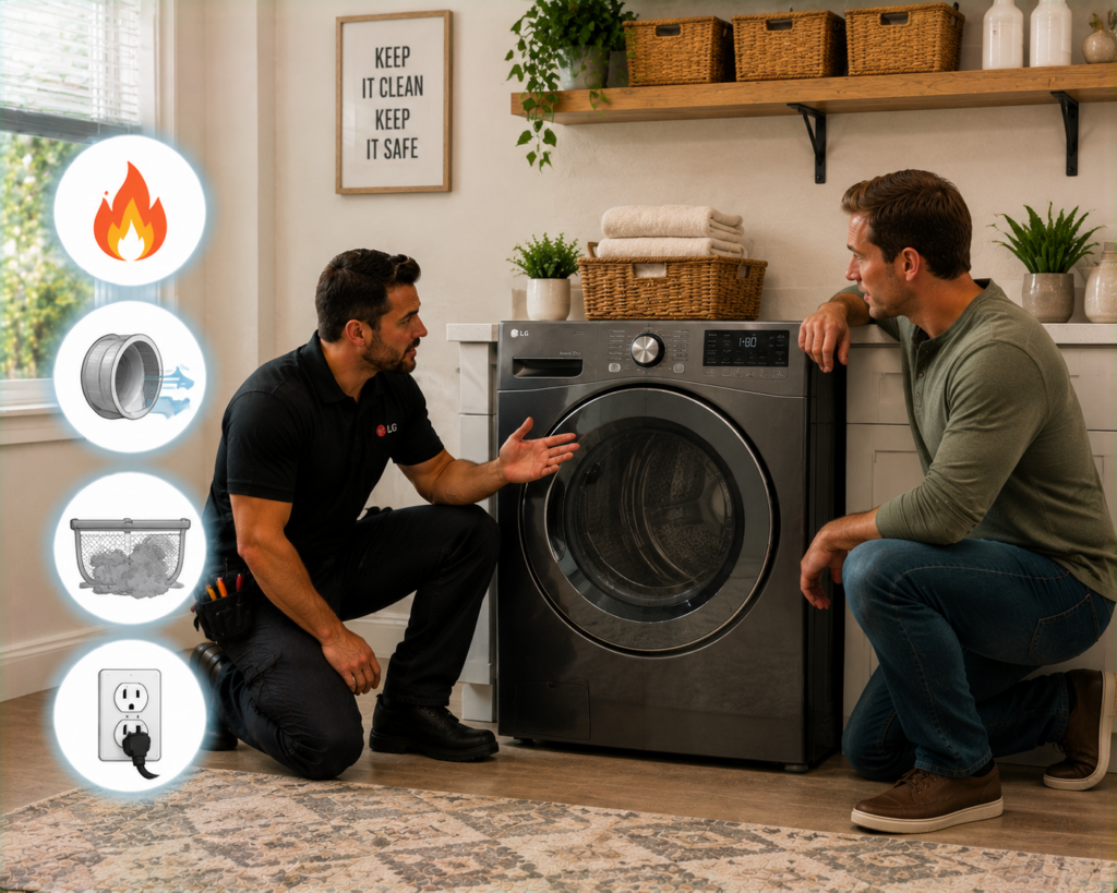 lg dryer safety guide