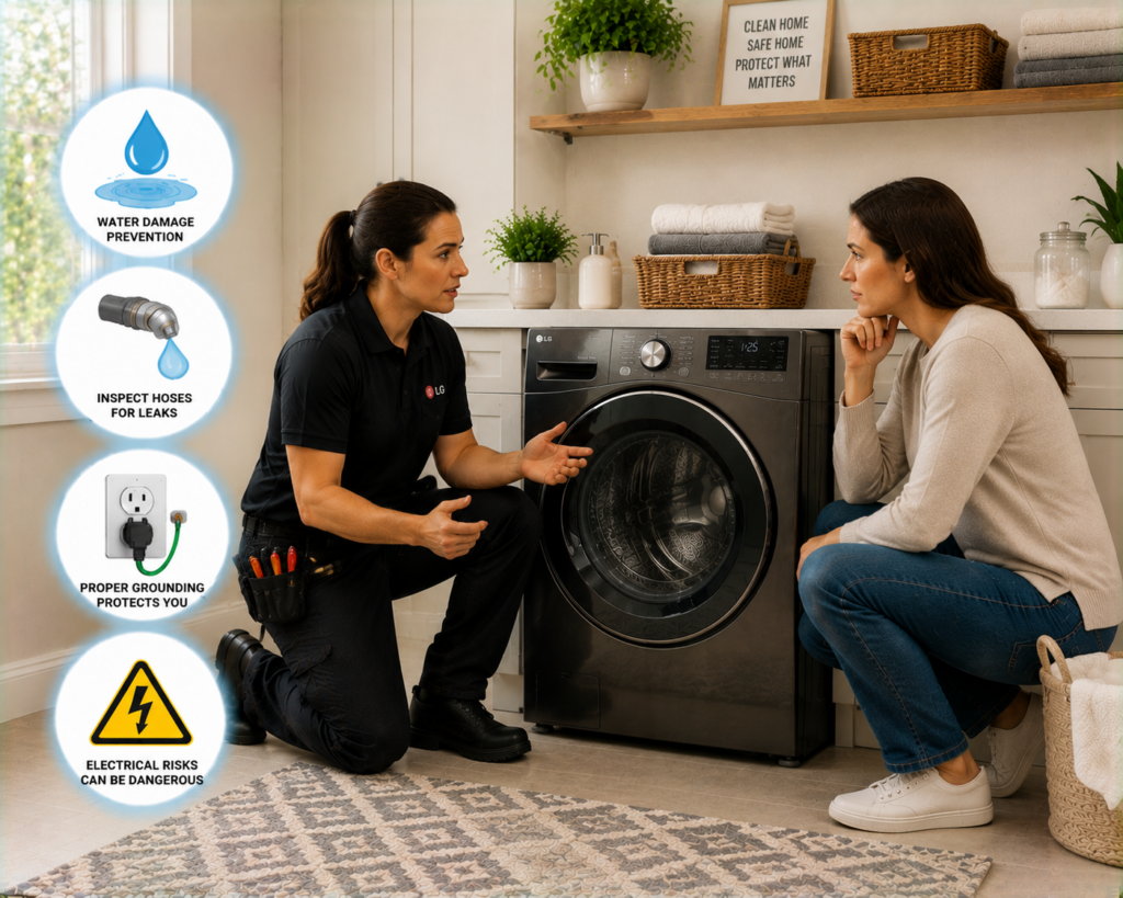 lg washer safety